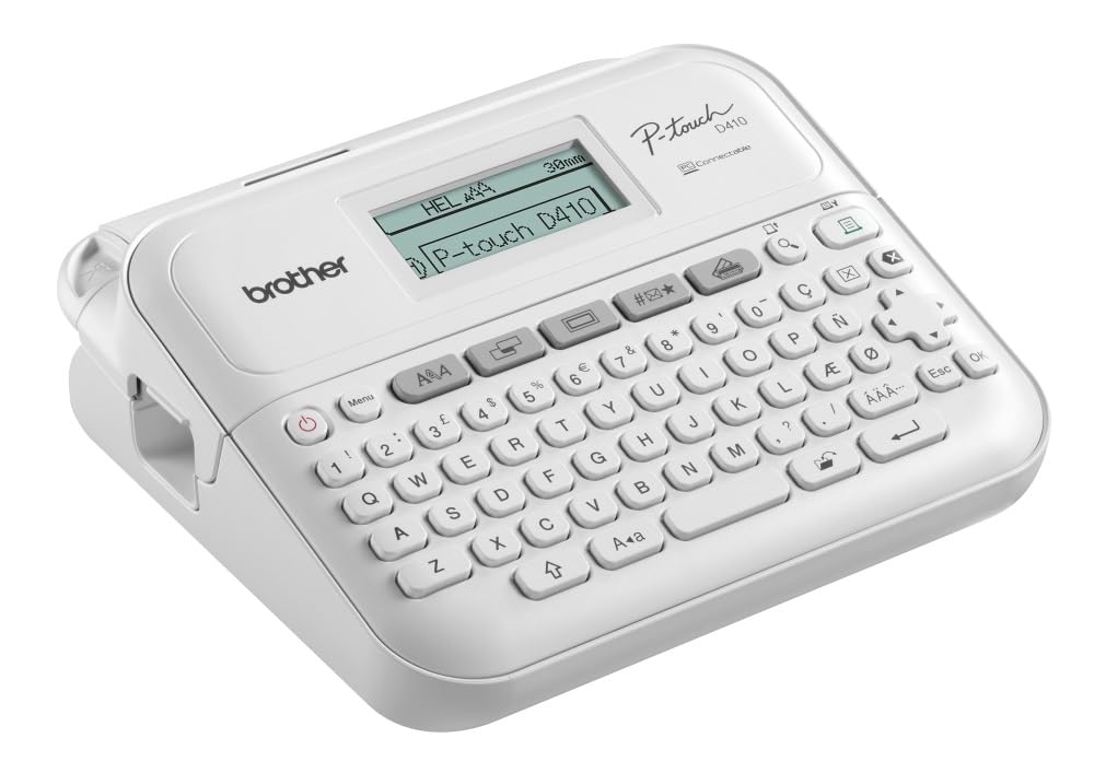 Brother PTD410 - Desktop Electronic Marker with Keyboard and PC Connection
