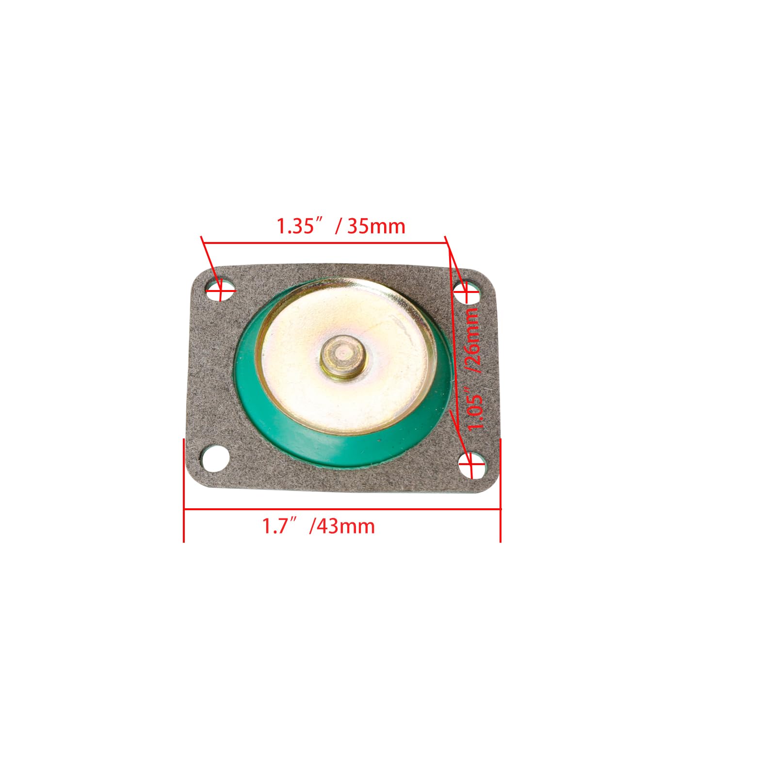 2 piezas de carburador 135-10 de 30 cc de diafragma de bomba aceleradora para carburadores Holley 4150 4160 | Reemplaza a Holley 135-5, Holley 135-10 Holley 135-12 30cc Diafragma de bomba