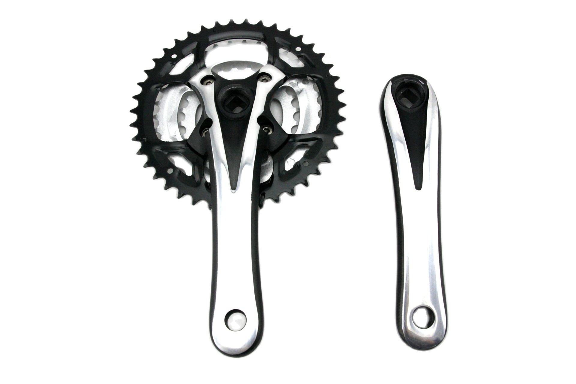 zestaw korb, 7/8/9 prędkości rower MTB zestaw korbowy 24-34-42T 170mm pusta płytka zębata korb rowerowych zębatka część rowerowa