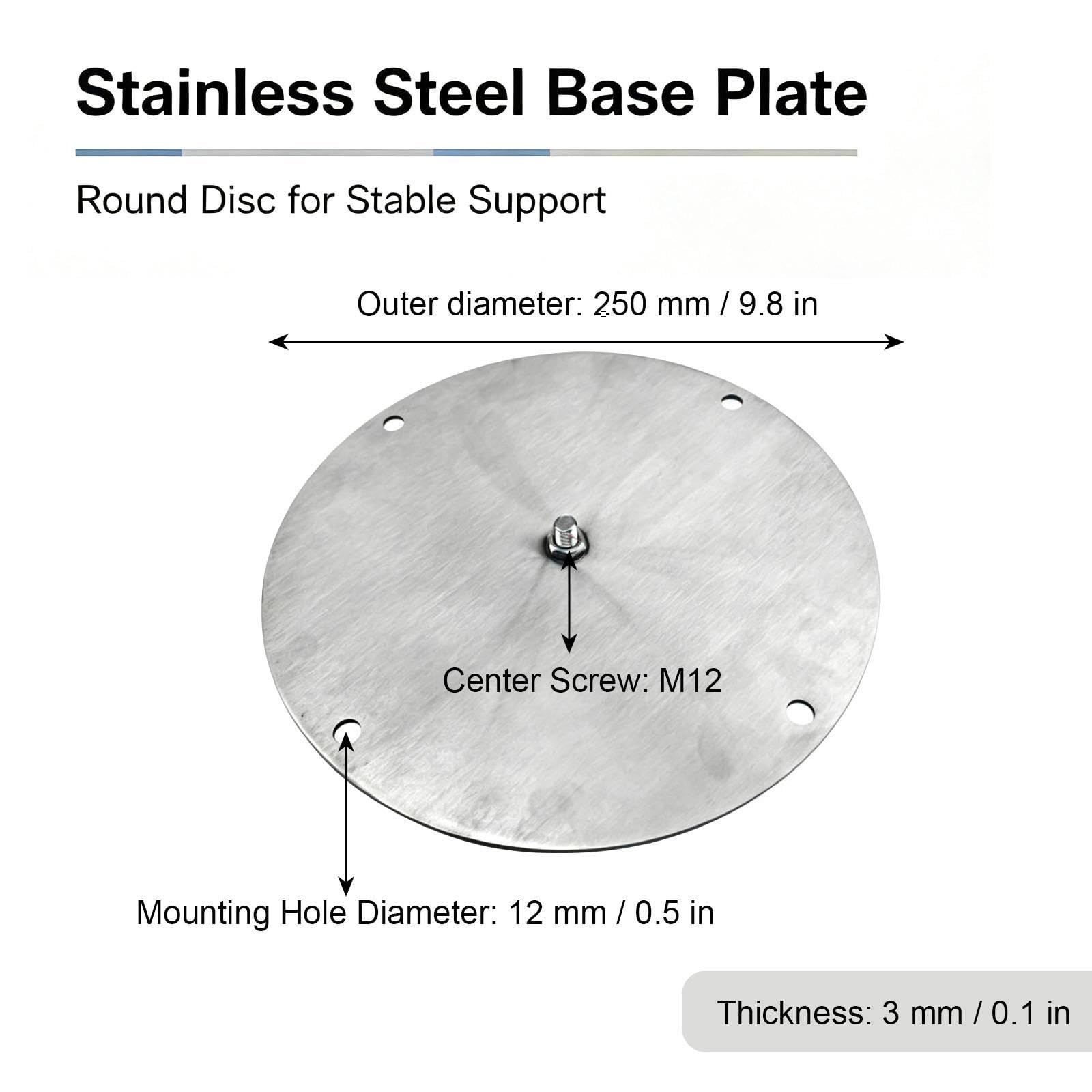 Support Tuyau Cheminée Inox, Kit Cheminée Latérale pour Poêle de Tente