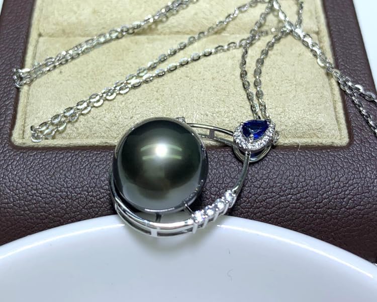 Gifts for Wife - Tahitian Black Pearl Necklace, Fine Jewelry for Mothers Day, Anniversary, Birthday, Valentines Day, Christmas - Image 5