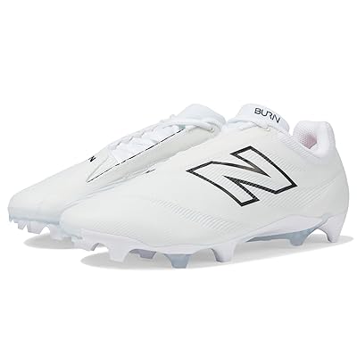New Balance BurnX4 Lacrosse Cleats Shoes White/Grey Matter
