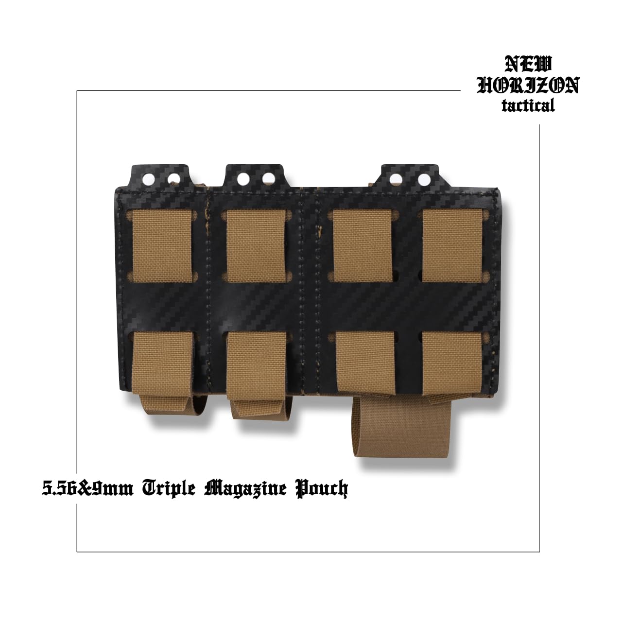 Amazon.co.jp: 【NEW HORIZON】 Triple Magazine Pouch 5.56 9mm 3連