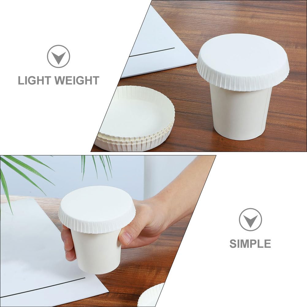 iplusmile Coperchio Della Tazza Di Carta Usa E Getta 100 Pezzi Coperchio Della Tazza Calda Per Bere Riciclato Coperture Della Di Caffè Bicchieri Di Carta Coperture Per La