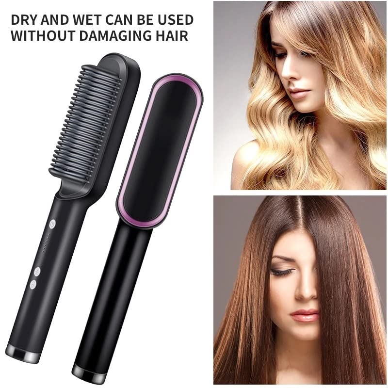 Cepillo alisador multifuncional para cabello y barba miniatura 3