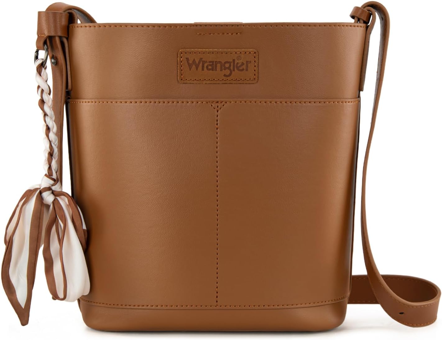 Wrangler Large Crossbody Purse for Women Cross Body Bag with Scarves