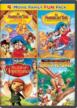 An American Tail: The Treasure of Manhattan Island / An American Tail: The Mystery of the Night Monster / The Tale of Despereaux / The Adventures of Brer Rabbit Family Fun Pack