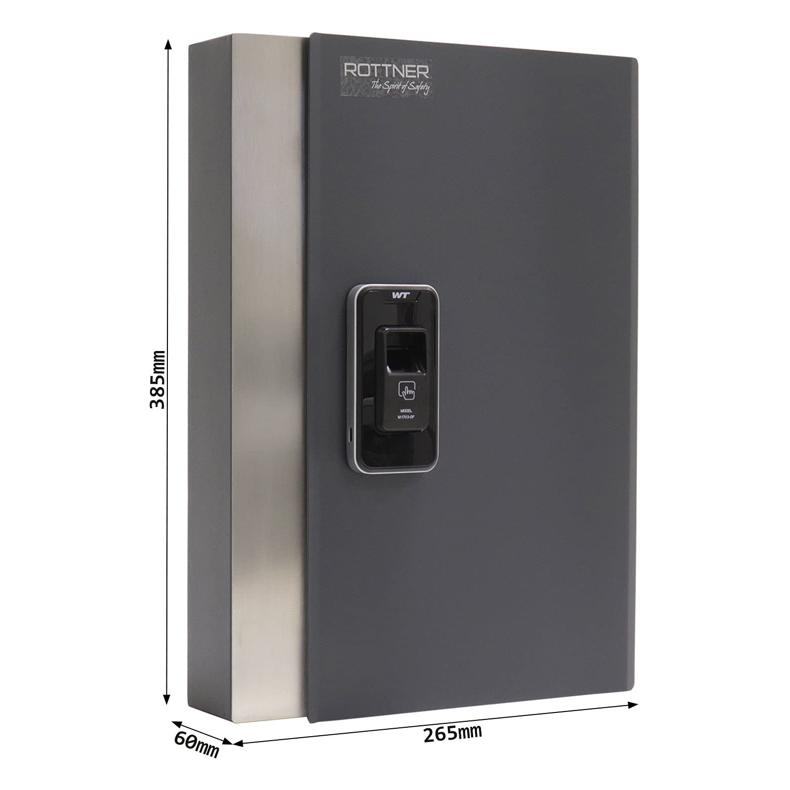 Rottner Szafka na klucze Key Pro 24 Fingerprint antracyt