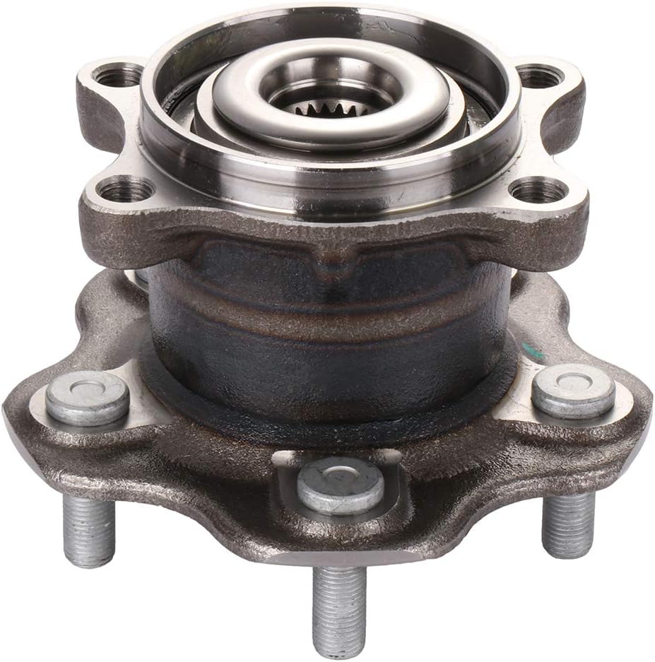 SCITOO 512373 New Rear Wheel Bearing Hub fit 2008-2020 For Nissan Rogue 2011-2017 For Nissan Juke 5 Lugs Axle Hub Assembly Kit NO/ABS 1-Pack