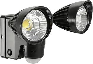 Détecteur de mouvement - Double Projecteur LED alimenté par batterie