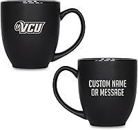 Vista 20 de Rico Industries NCAA Primary - Taza personalizada de 15 onzas, color negro mate, para bebidas calientes o frías Tigres del Estado de Aplastar