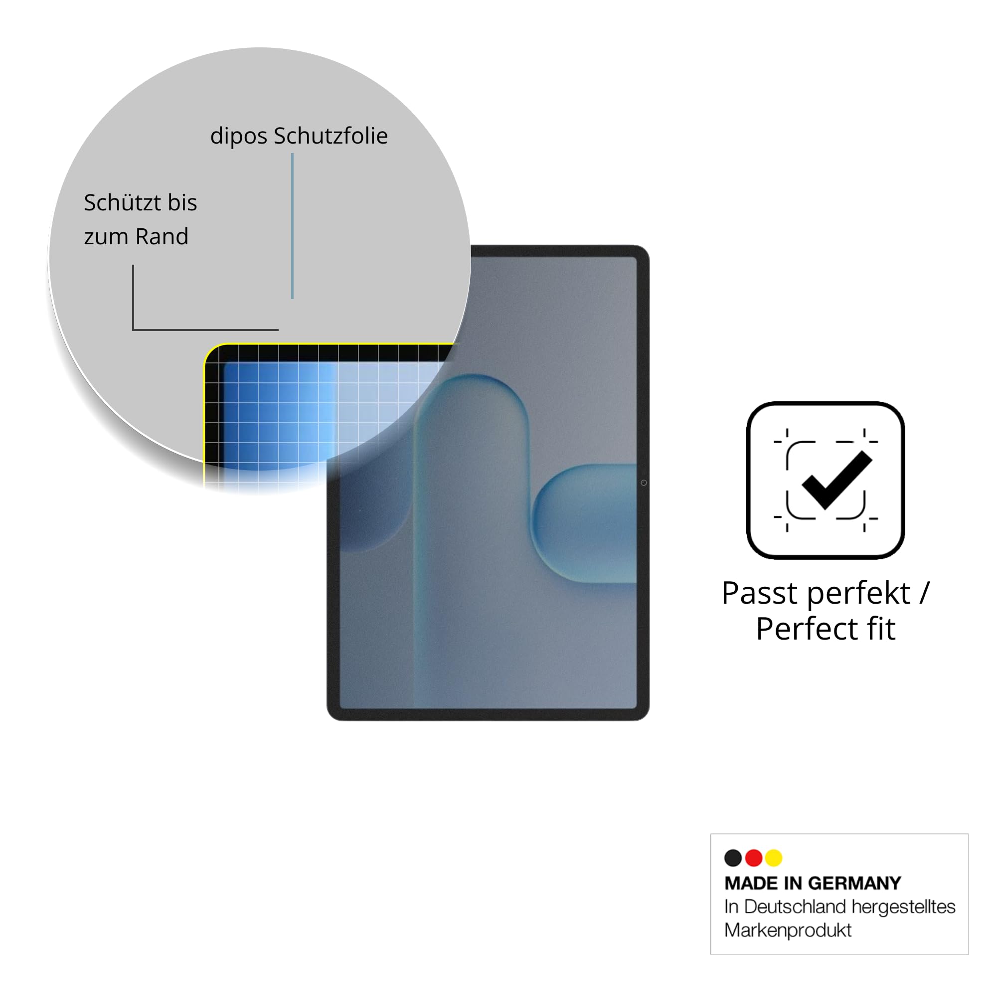 dipos Protector de Pantalla Antiespía para Honor Pad 10 Pro 11.5 Zoll | Película protectora mate, filtro de privacidad 4 vías, ajuste perfecto, antiarañazos, sin burbujas, autoadhesivo