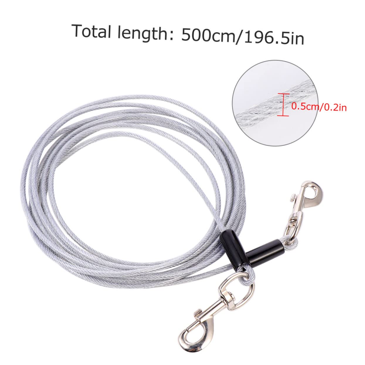 POPETPOP 1Pc Wire Bite Dog Leash Pet Hauling Cable for Outdoor Use Training Strap for All Dogs Creative Design