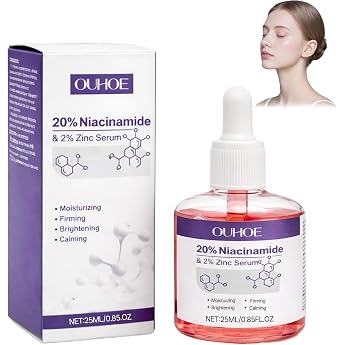 Niacinamide 20% Serum + Zinc 2% Serum Face Serum DNA Zinc and Glycerine Moisturising and repairing suitable for all skin types 25 ml
