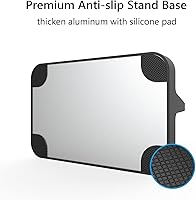 Vista 5 de Base de soporte para válvula de vapor 2021 base de vapor con almohadilla de silicona antideslizante negro