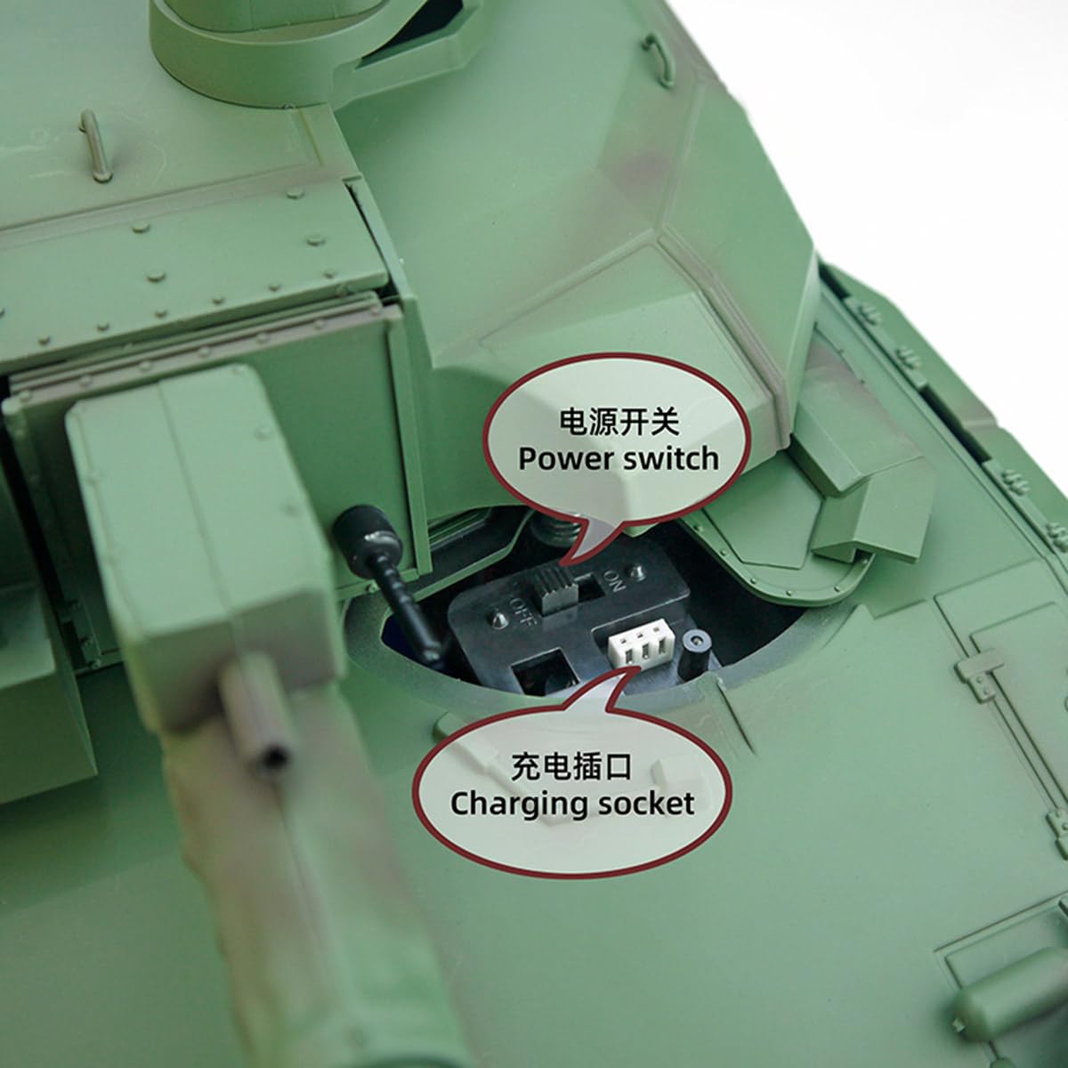 Amazon.co.jp: GoAssemb ラジコン フランス ルクレール 主力戦車 H2408