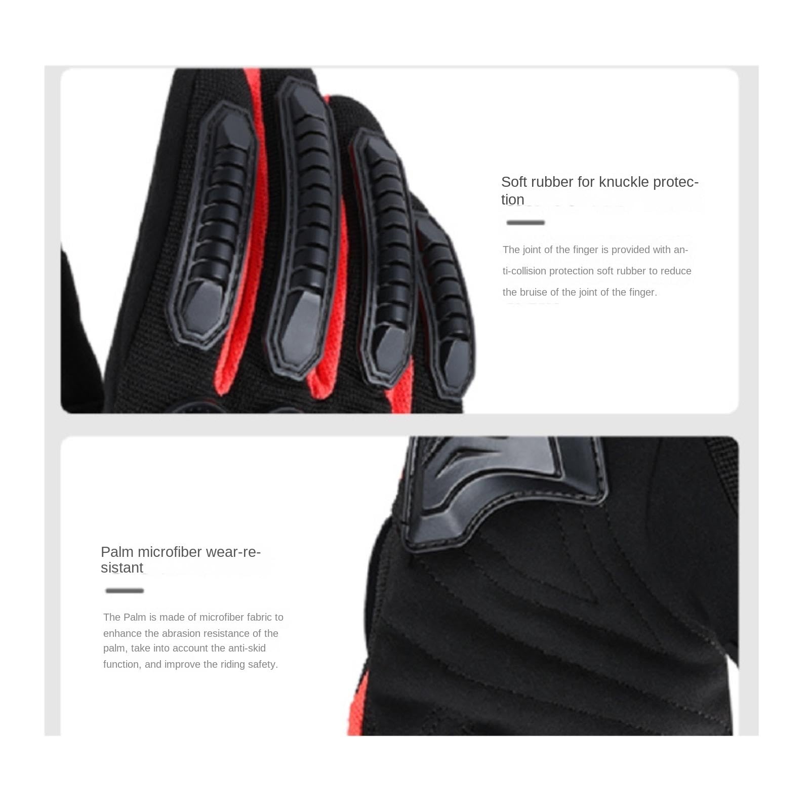 Gants de Cyclisme Gants À Écran Tactile, Doigt Complet, Adaptés Au Cyclisme, À La Moto, À l'escalade, for Les Travailleurs Gant Velo(M)