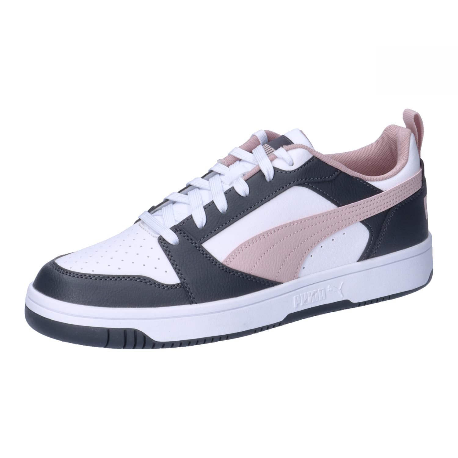 PUMA Mixte Rebound v6 Low Sneaker, Strong Gray-Mauve Mist White, 47 EU