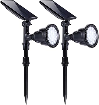 Solar Spotlights Outdoor 2 Pack