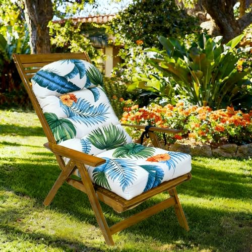 Coussin de jardin dossier haut 110x50 cm imperméable et rembourré - 2