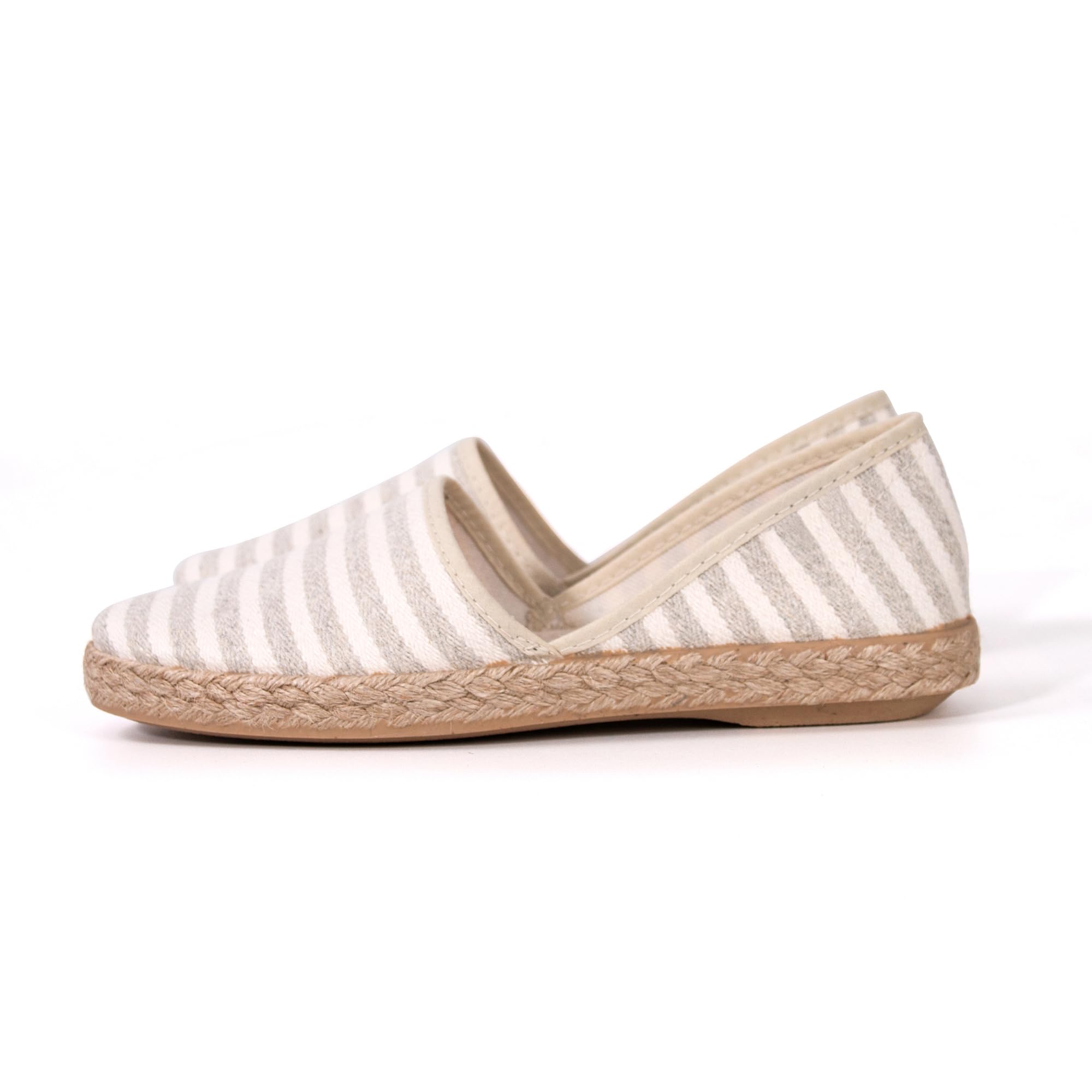JOMIX Alpargatas Mujer Planas Fabricadas en España Zapatillas Esparto Mujer con Estampado de Rayas