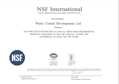 Miniatura 5 de Certificado NSF Grifo de ósmosis inversa de filtración de agua (cromo pulido) Grifo de ósmosis inversa sin plomo avanzado para beber, fregadero de