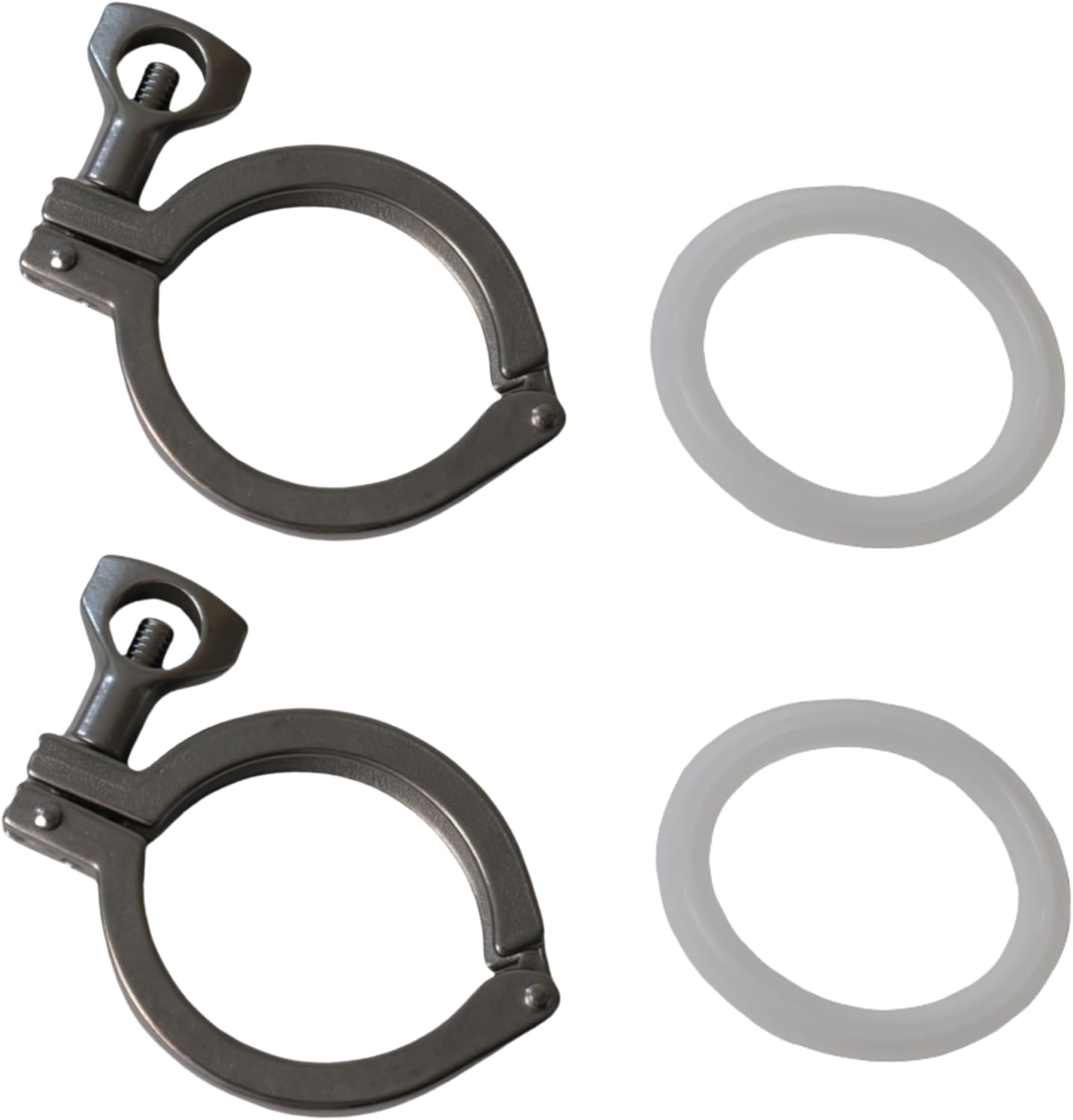 Tri Clamp Single Pin Sanitary Fittings Stainless Steel 304 (1.5 inch tri clamp, 10)