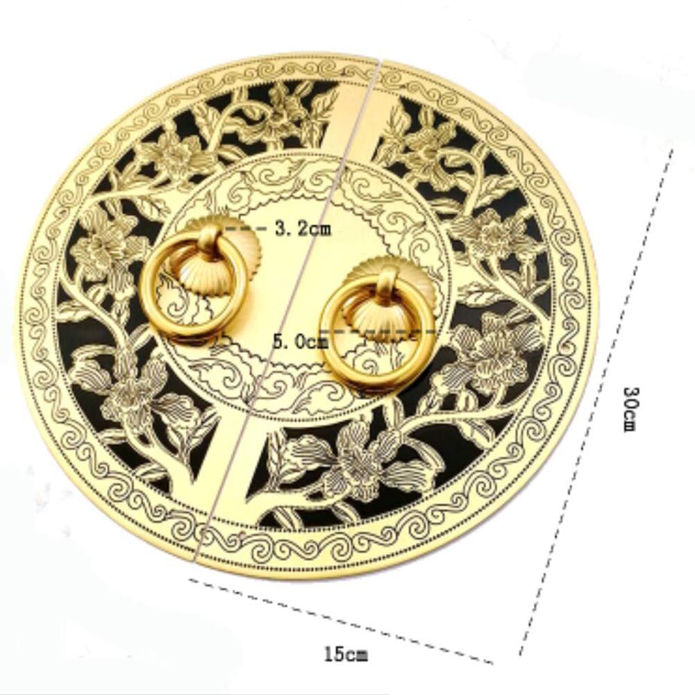 Vintage Latch Plate Handle,hardware Round Plate Antique Look Pull Knocker Door Handle For Cabinet Door Cupboard Wooden Box-a 30x30cm(12x12inch)