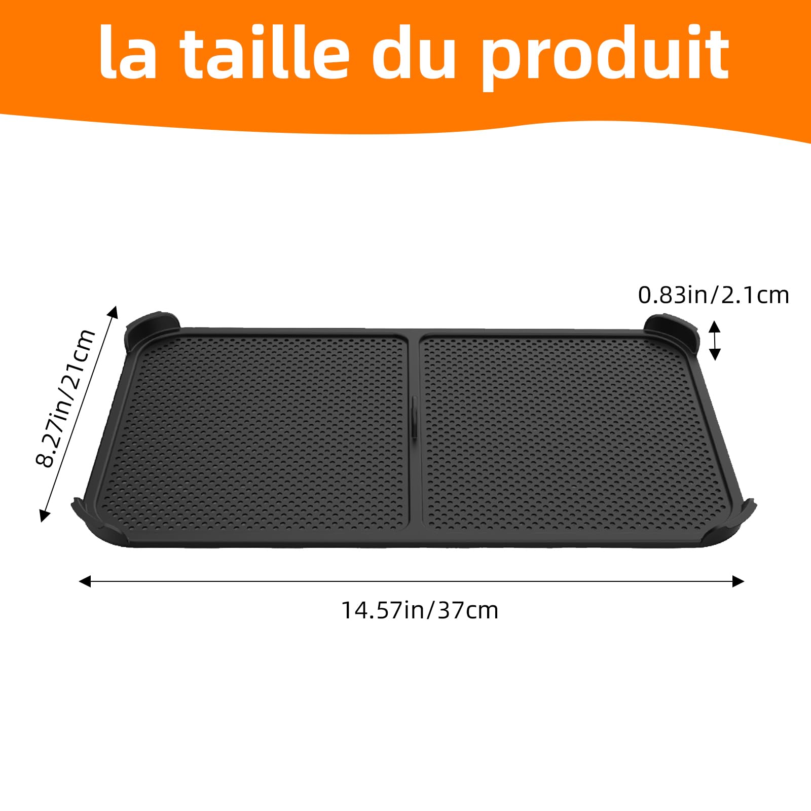 Protection éclaboussures Grille Anti-Éclaboussures Pour Air Fryer Ninja AF500EU 10,4L - Silicone Réutilisable - Facile à Nettoyer Accessoires Air Fryer Ninja 10