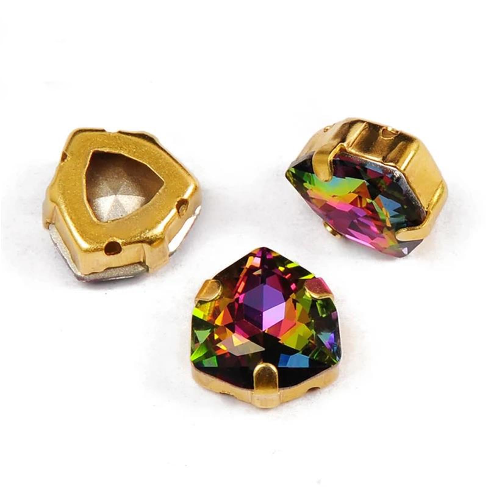 Strass à coudre en verre反décollement pour fixer durablement vos décors sur habit et chaussure