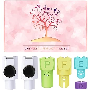 Universal Pen Adapter Set Compatible with Cricut Joy and Joy Xtra, Suitable for All Pens with Hard Tips Under 0.47 "