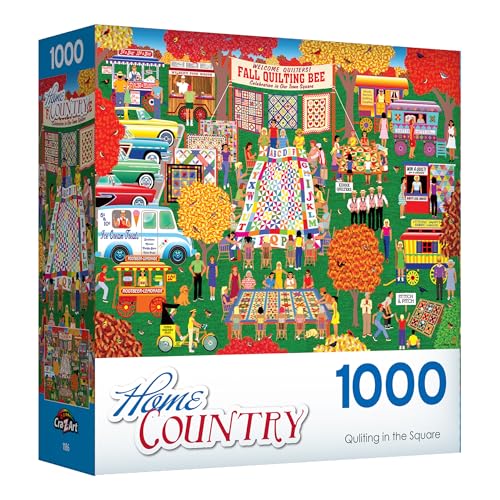 RoseArt Home Country Quilting in The Square Rompecabezas de 1000 Piezas para Adultos miniatura 4