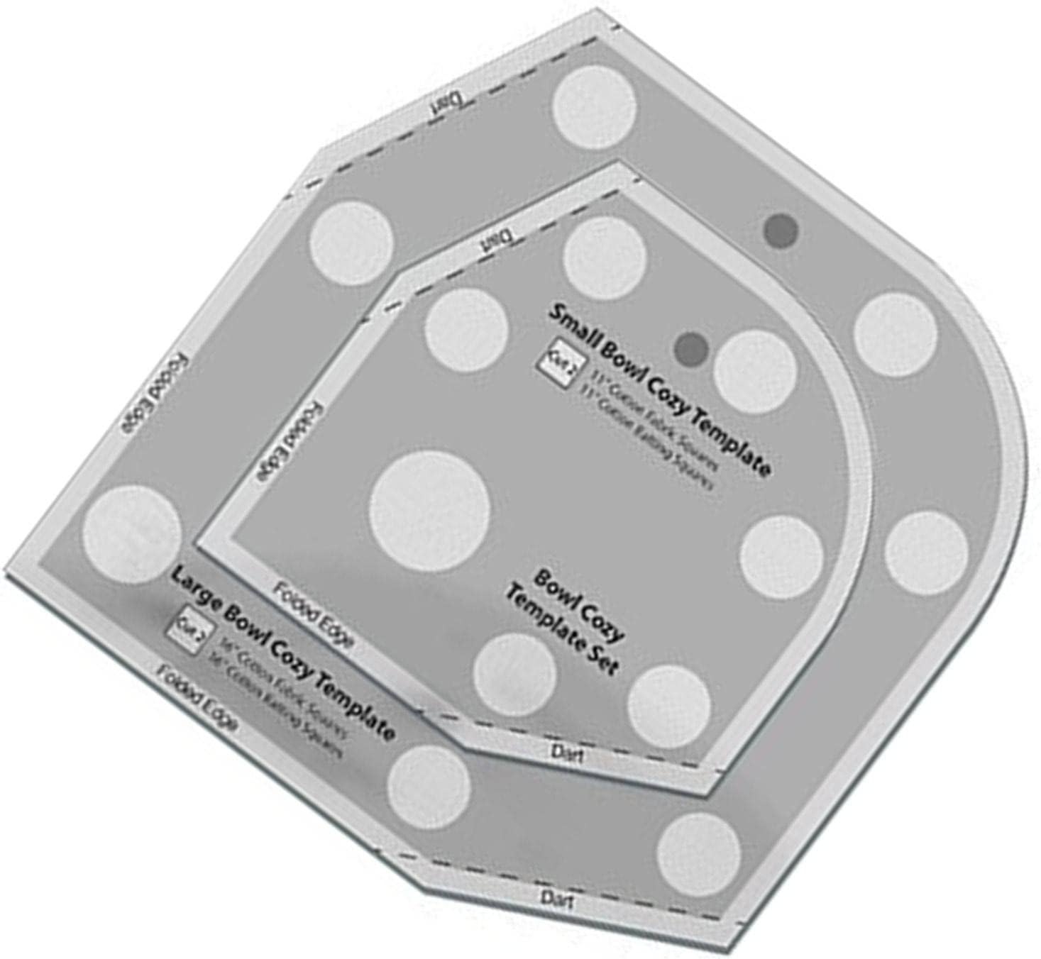 Microwave Quilt Batting Bowl Cozy Pattern Template for Sewing,Acrylic