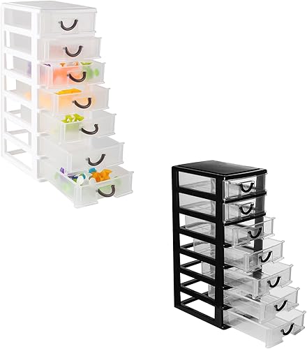 Rempry 2 paquetes de mini caja organizadora de 7.1 x 5.1 x 13.2 pulgadas