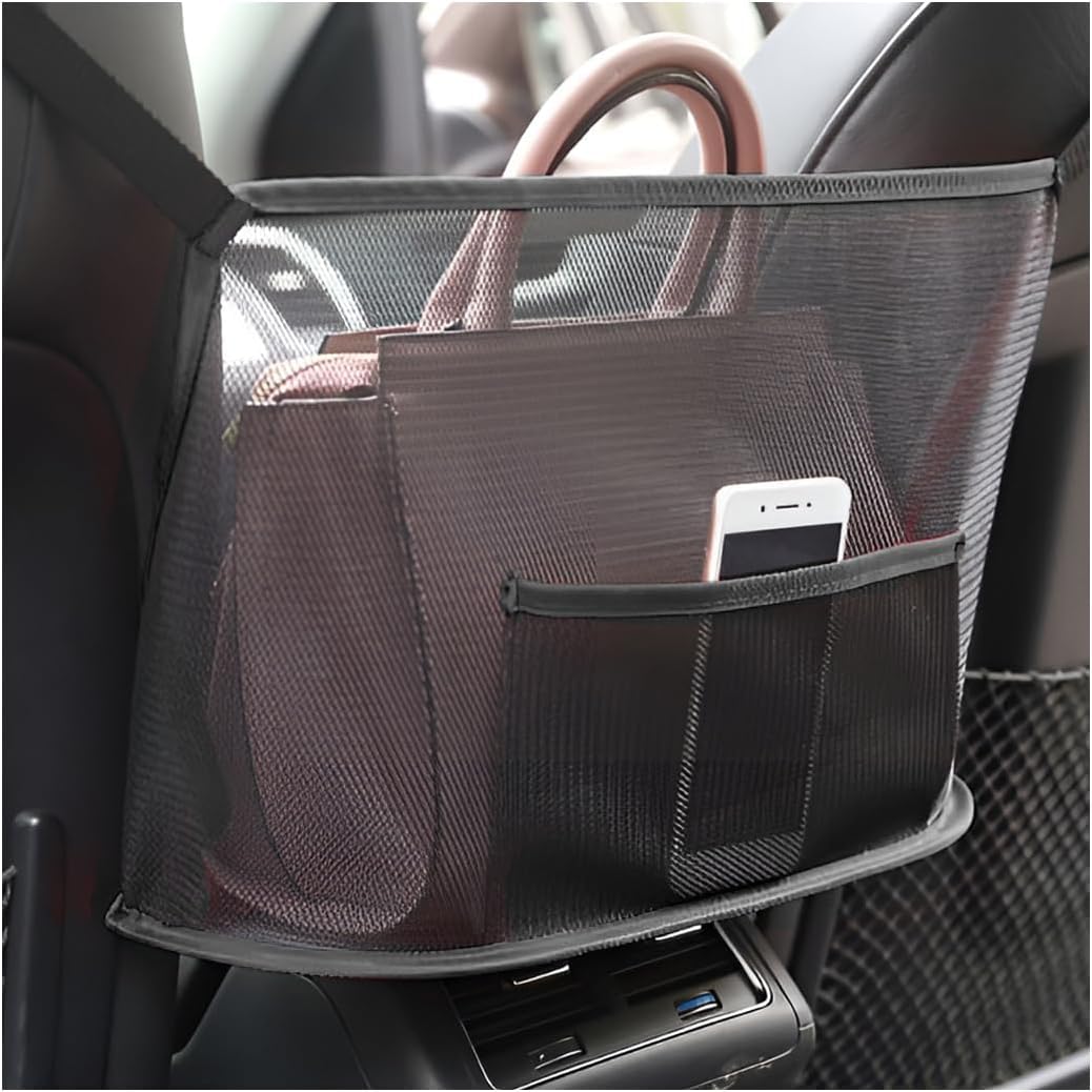 HANBAOLIMIN Car Mesh Organizer Model for Chery JAECOO J7 2023 2024 2025, Stretchable Barrier Net Storage Bag and Trucks Auto Seat Back Mesh Pocket Purse