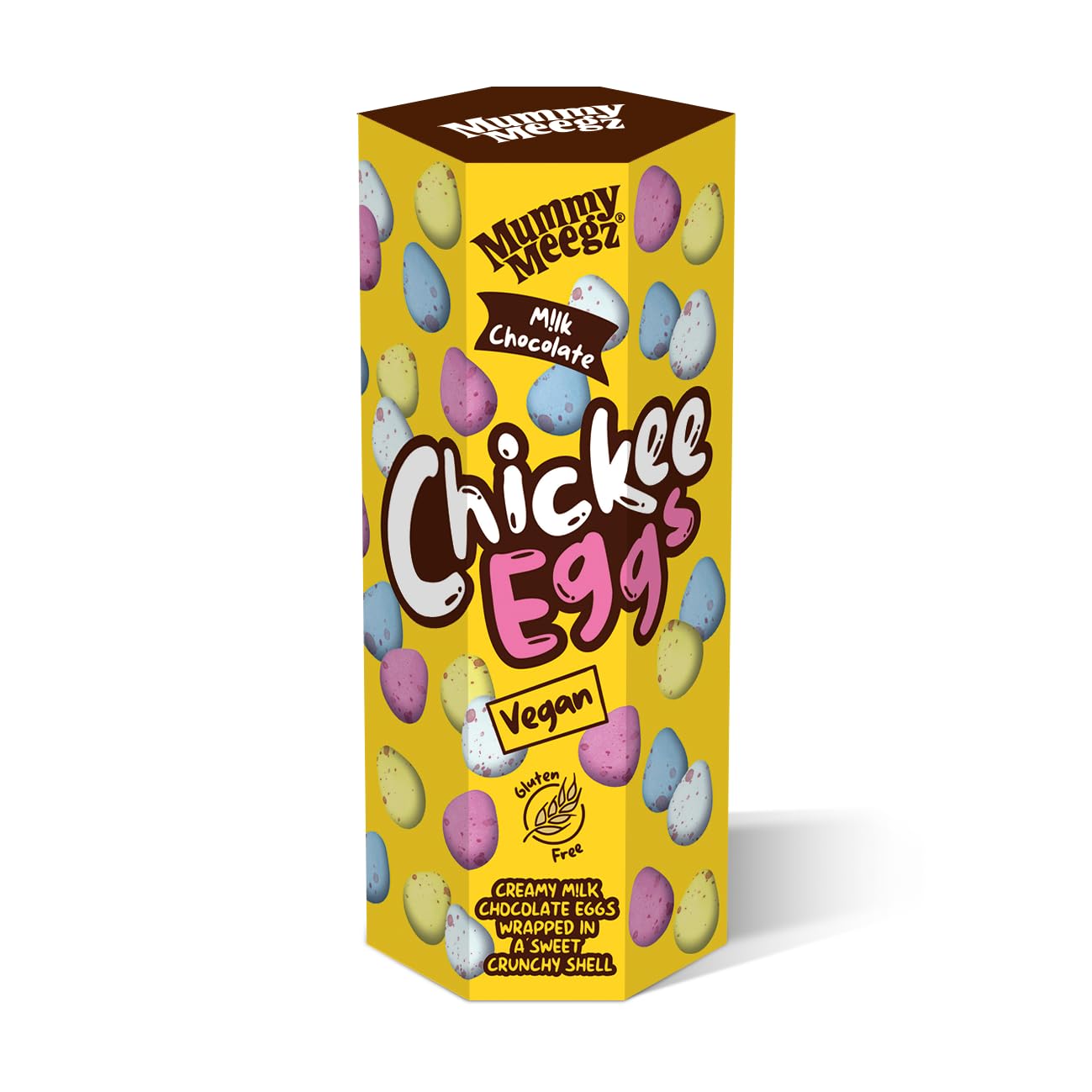Mummy Meegz Chickee Eggs Gift Tubes (170g Each) - Vegan Chocolate Eggs (Single Tube)
