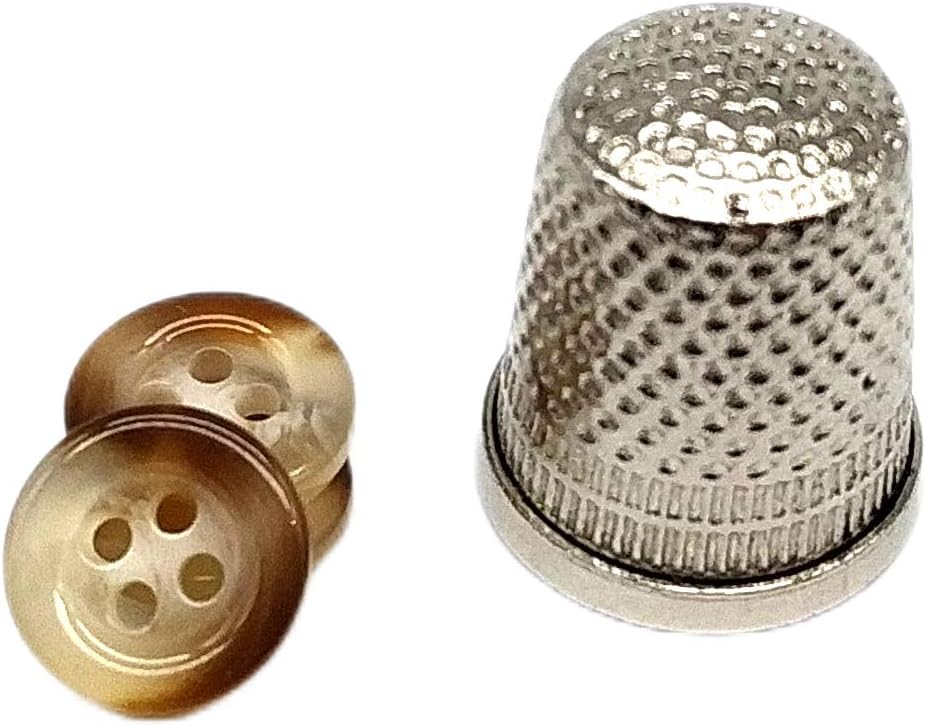 Ecru, Brown and Grey Watercolour Buttons - Horn Buttons for Shirts, Jackets, Americans and Coats - Sewing Accessory - Made and Shipped from Spain (Ecru 12 mm)