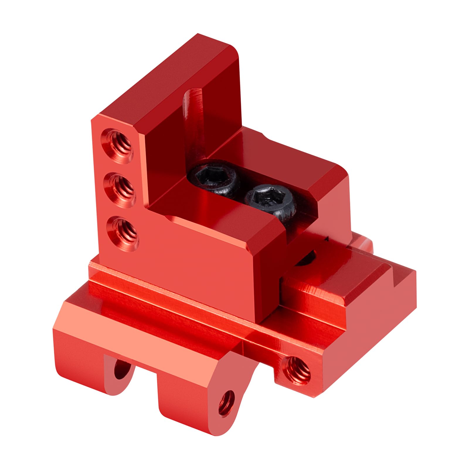 AXspeed 1/24 Rear Axle Truss Upper Link Mount Adjustable Linkage Mount for Axial SCX24 AXI90081 C10 AXI00005 AXI00006 Upgrade (Red)