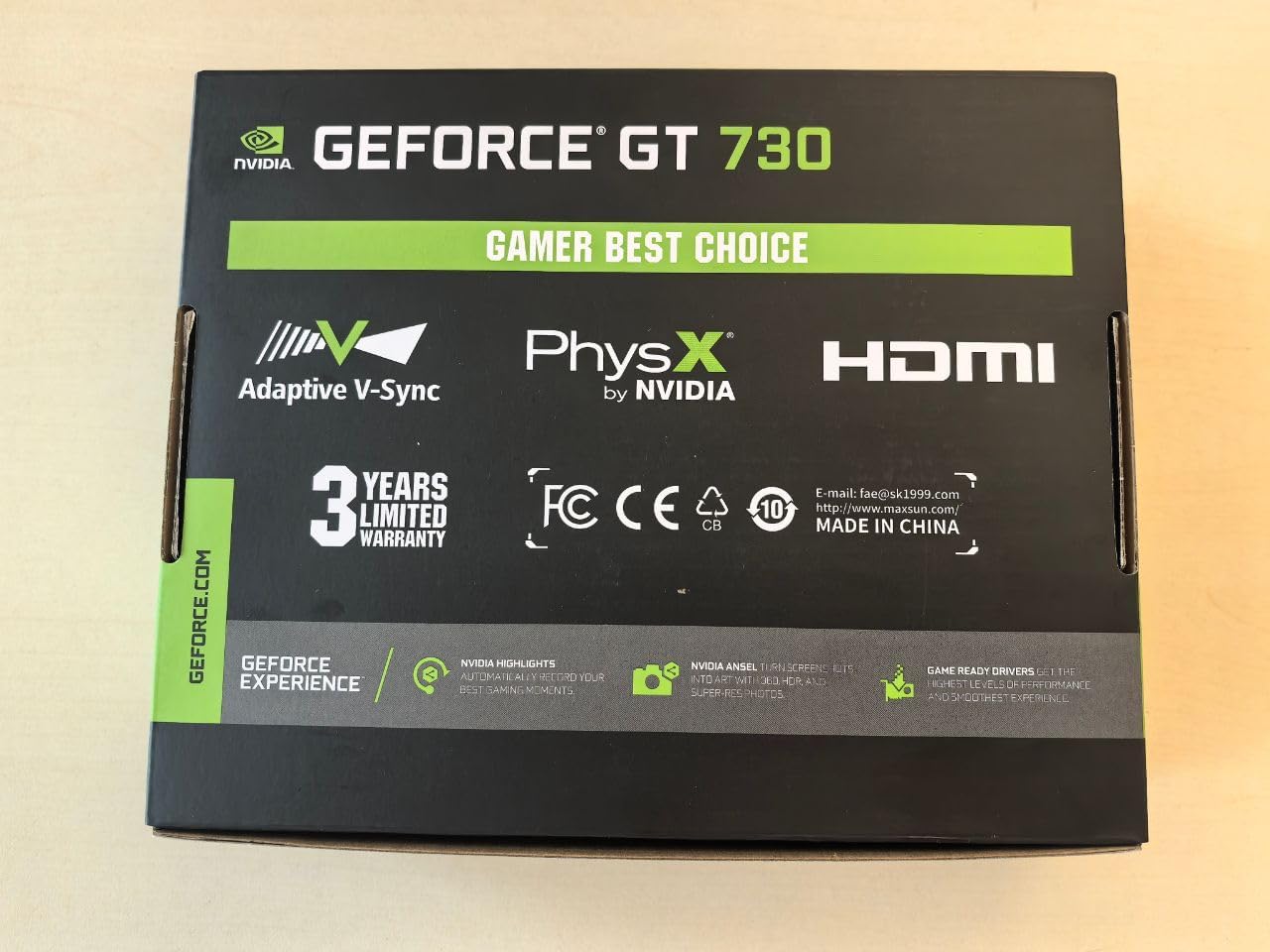 maxsun GeForce GT 730 4GB Video Graphics Card GPU for Computer PC ITX Single Slot PCI Express 4xHDMI, 4K Quad Monitor Multi Screen