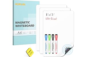 Dry Erase Board for Refrigerator - Magnetic White Board Sheets for Home, Kitchen, Office
