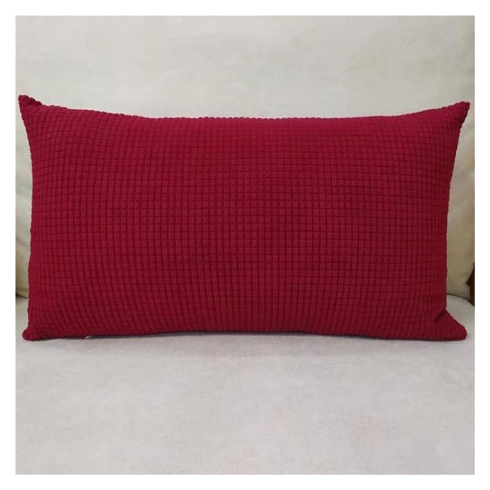 Swj-Swjssb Burgundy Throw Pillow Cover 45X45 Set Of 2,Pillowcases For Sofa Cushions 40X70 Sofa Pillow Cases For Couch Cushion Covers 50X70 Protectors Bed Corduroy Cushion Slipcover ( Color : Size : 50X70cm(2Pc