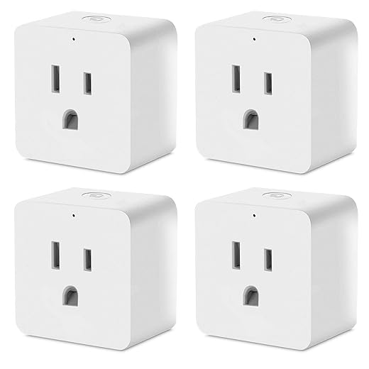 WIFI Smart Plug 4 Pack,LITSPED Smart plugs Work with Amazon Alexa Echo & Google Home and IFTTT, Smart Socket,Outlet Remote Control Devices, No Hub Required,UL Complied