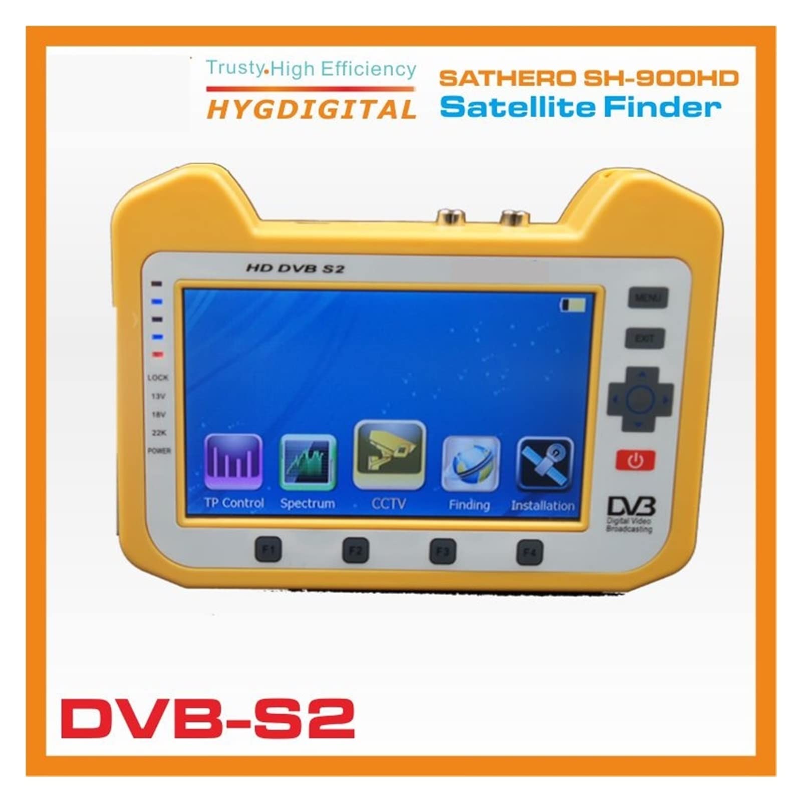 Récepteur Satellite, SH-900HD DVB-S2 Digital Satellite Finder Meter 7inch Dvb-s2 Soutien Cctv Livraison Gratuite(US)