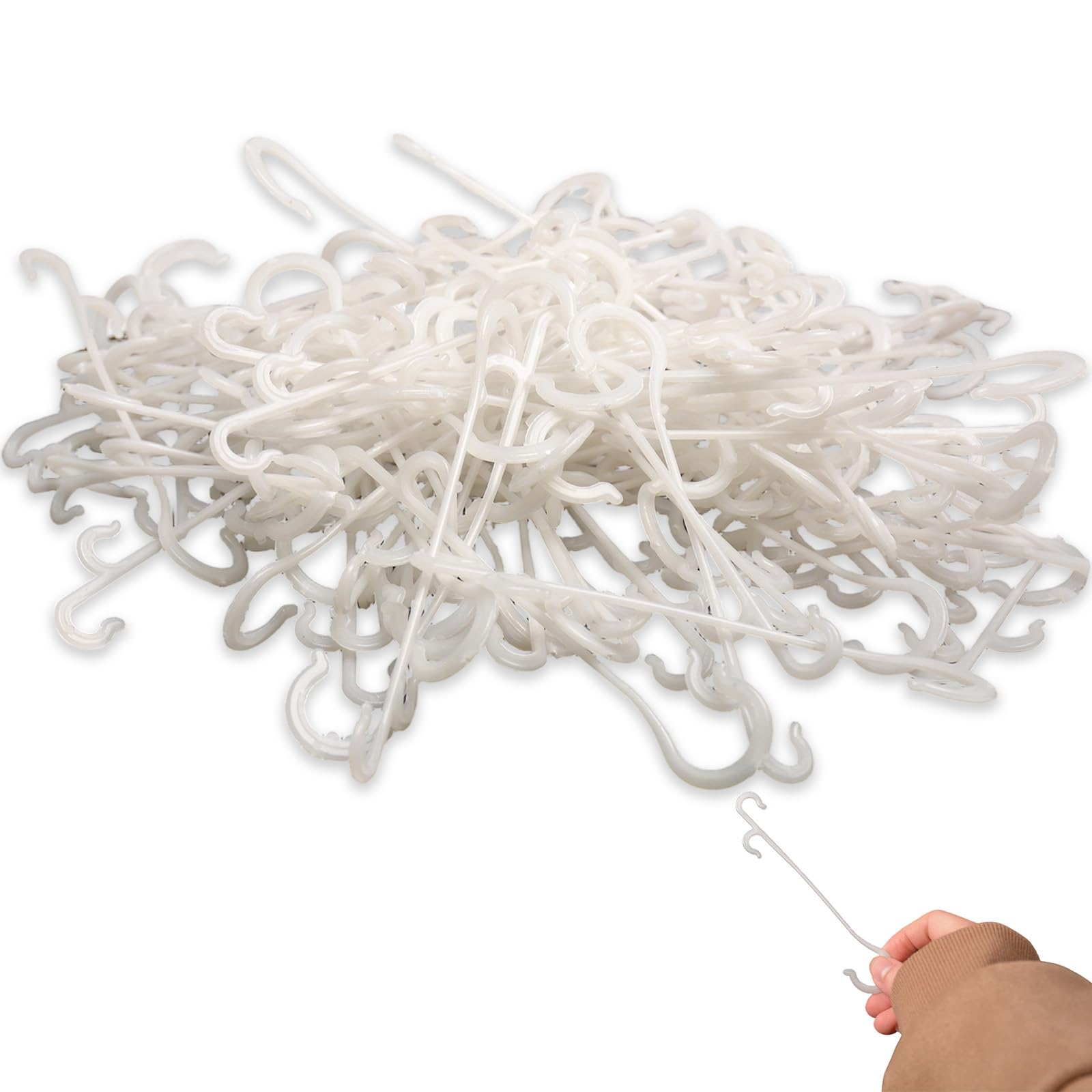 Haoyic 150 Pcs Plant Clips, Reusable Flexible Gardening Fir Tree Plant Support Clips Outdoor for Supporting Tomatoes, Peppers, Vines and Orchids, Outdoor Garden Accessories