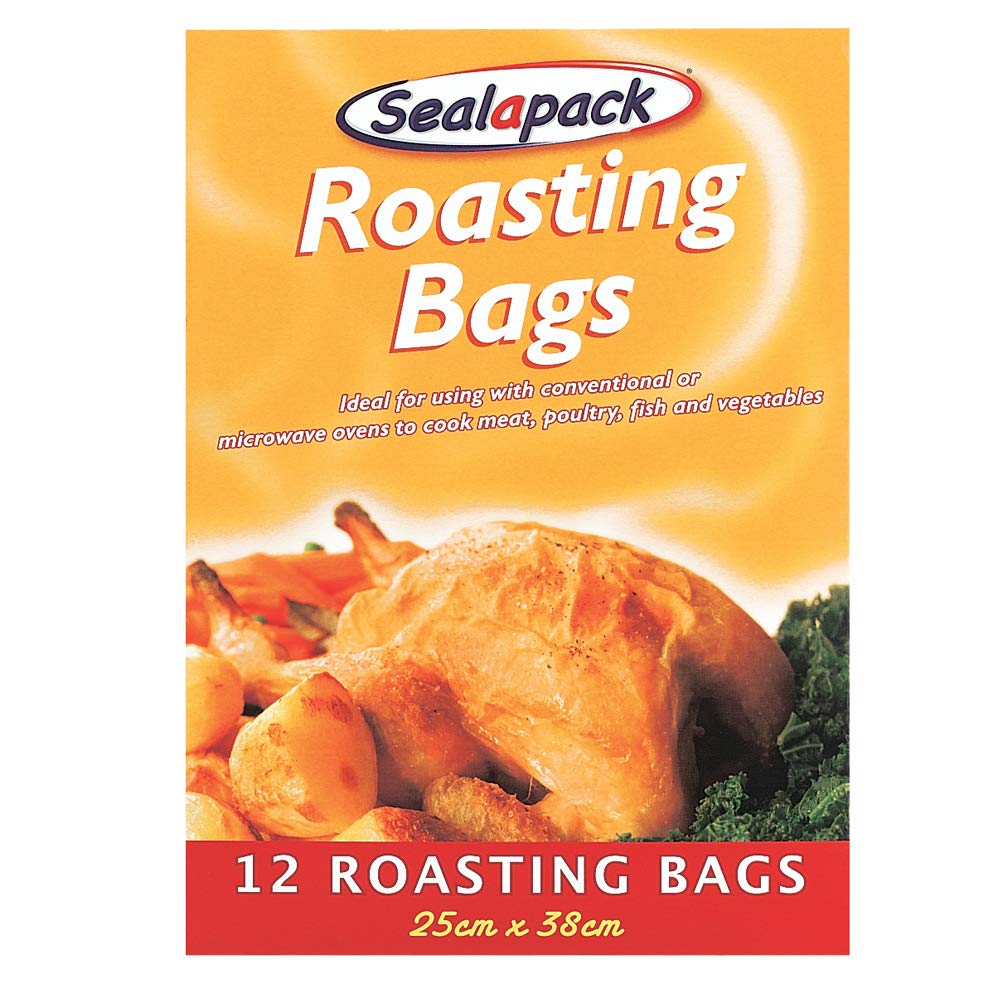 4 x Sealapack Large Roasting Bags 12 Pack Basting Oven Bag Meat chicken Veg Roast Turkey