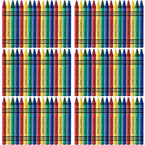 72 Pack Jumbo Crayons, 4 Colors, 288 Total, Small Packs, Kids Col...