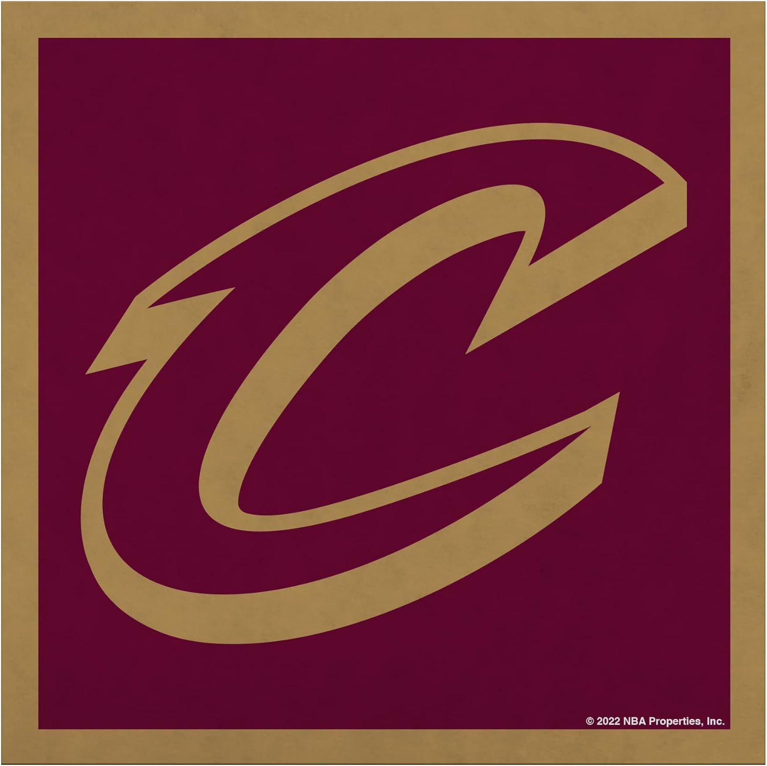Rico Industries NBA Cleveland Cavaliers Felt Wall Décor Felt Banner for Man Cave, Game Room, Office & Bedroom - Long-Lasting Wall Decorations - Made in The USA - 35" x 35"
