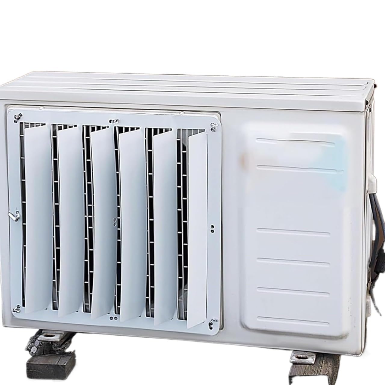 AVkgwrtb Stainless Steel Ac Vent Deflector, Outdoor Air Conditioner Deflector Cover Multiple Sizes(48cm/18.9in)