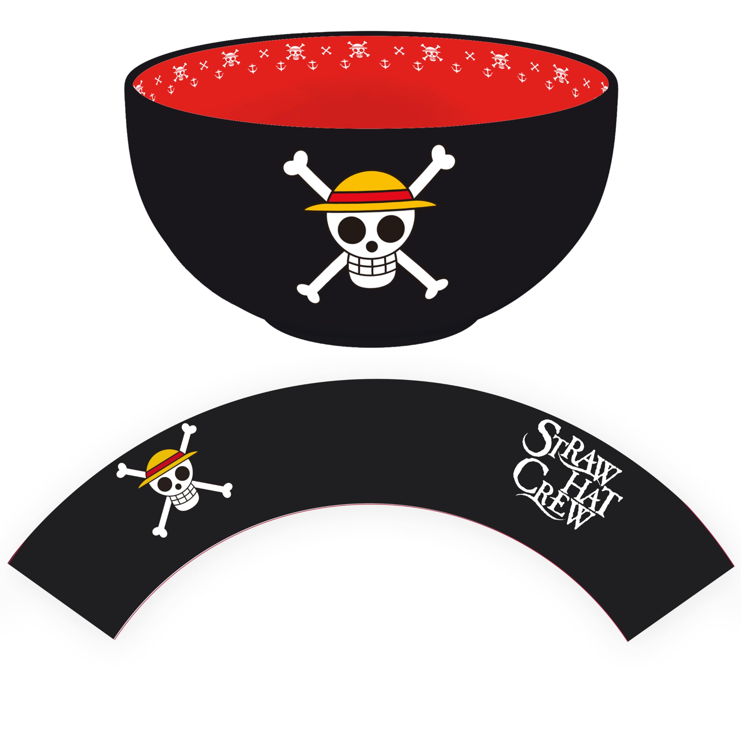 ONE PIECE - Bowl - 600ml - "Skulls" cardboard box