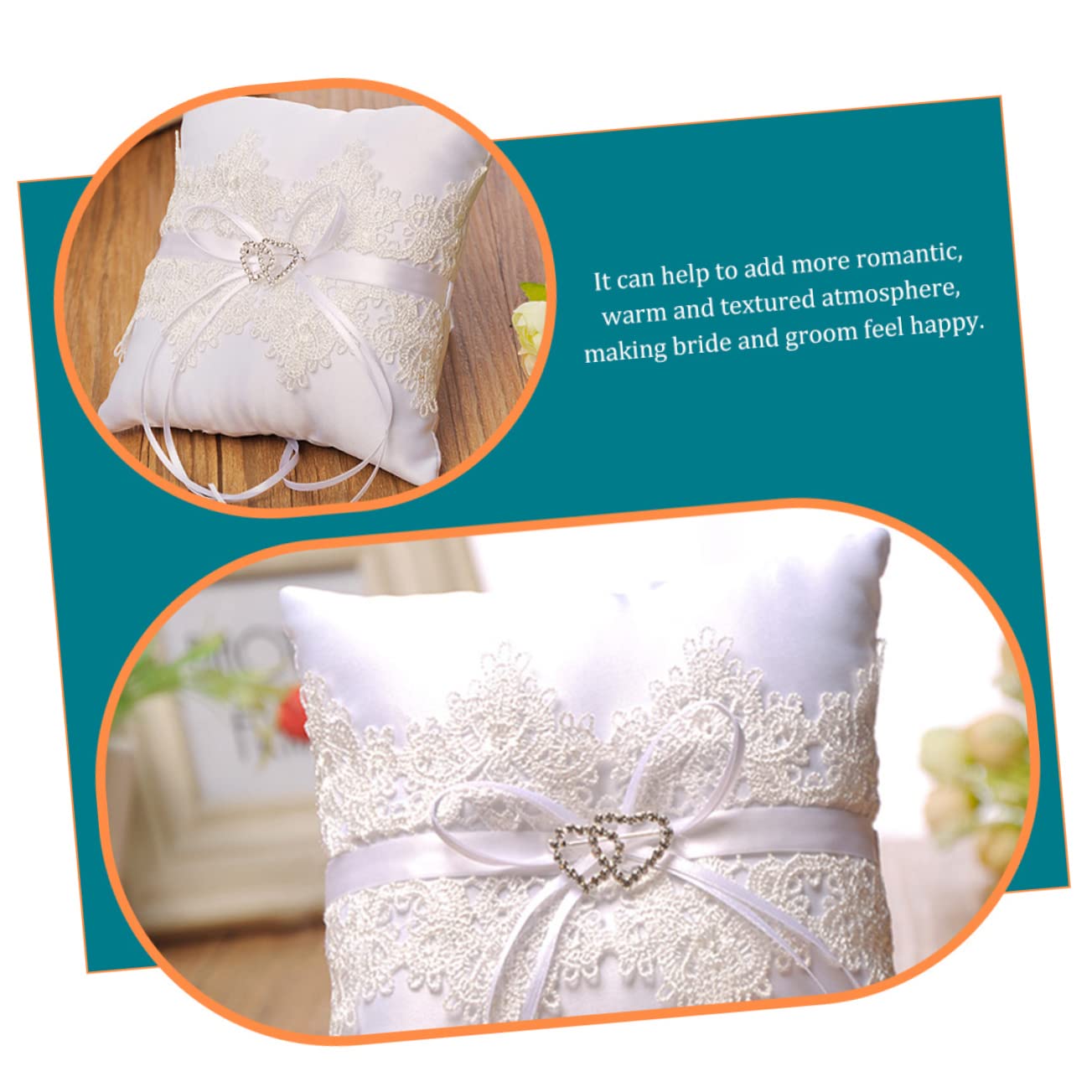 PRETYZOOM 5stücke Hochzeitsringkissen Aus Weißer Spitze Romantisches Ringkissen Für Blumenmädchen Elegante Hochzeitsdekoration Für Ihre Zeremonie Und Feierlichkeiten
